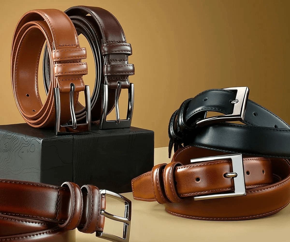 Handmade leather belts