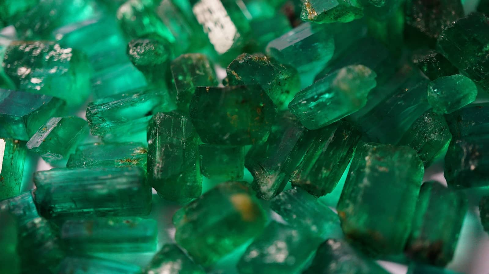 Rough Panjshir emerald crystals from the Panjshir valley, Afghanistan, as they come from the mine